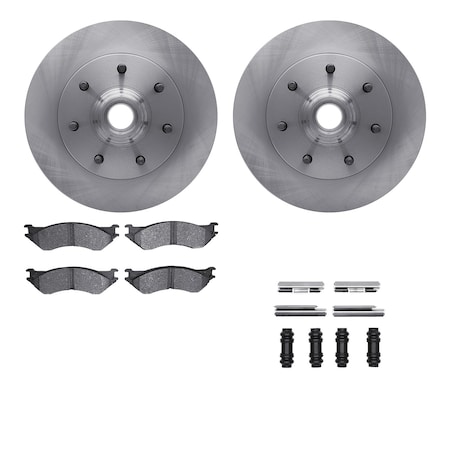 6512-99420, Rotors With 5000 Advanced Brake Pads Includes Hardware
